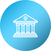 Building icon with columns