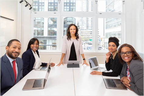 Professional Team Meeting with Enthusiastic Collaboration